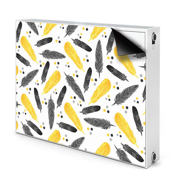 Mágneses radiátor takaró Fekete arany tollak