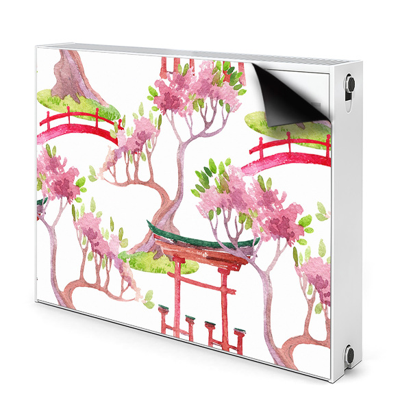 Mágneses radiátor dekoráció japán motívumok