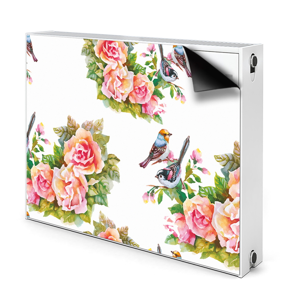 Mágneses fűtőtest burkolat Madarak az ágon