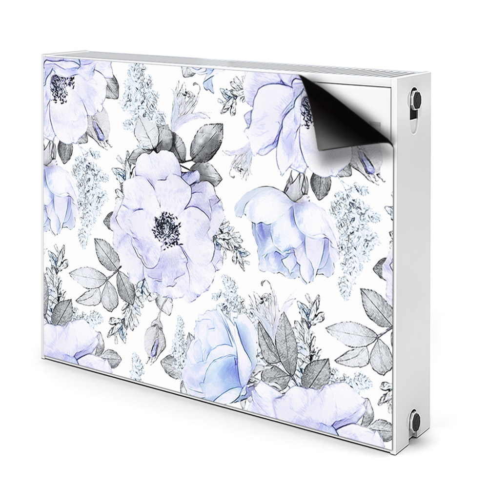 Mágneses fűtőtest burkolat Kék rózsák