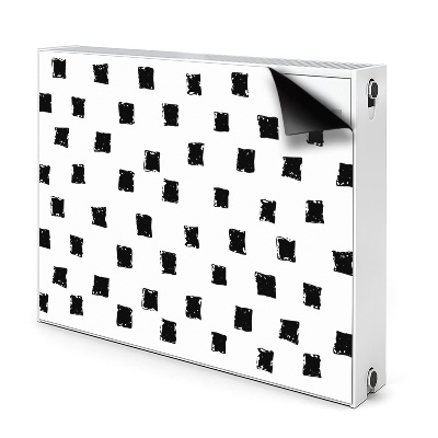 Radiátor mágnes dekoráció Festett négyzetek