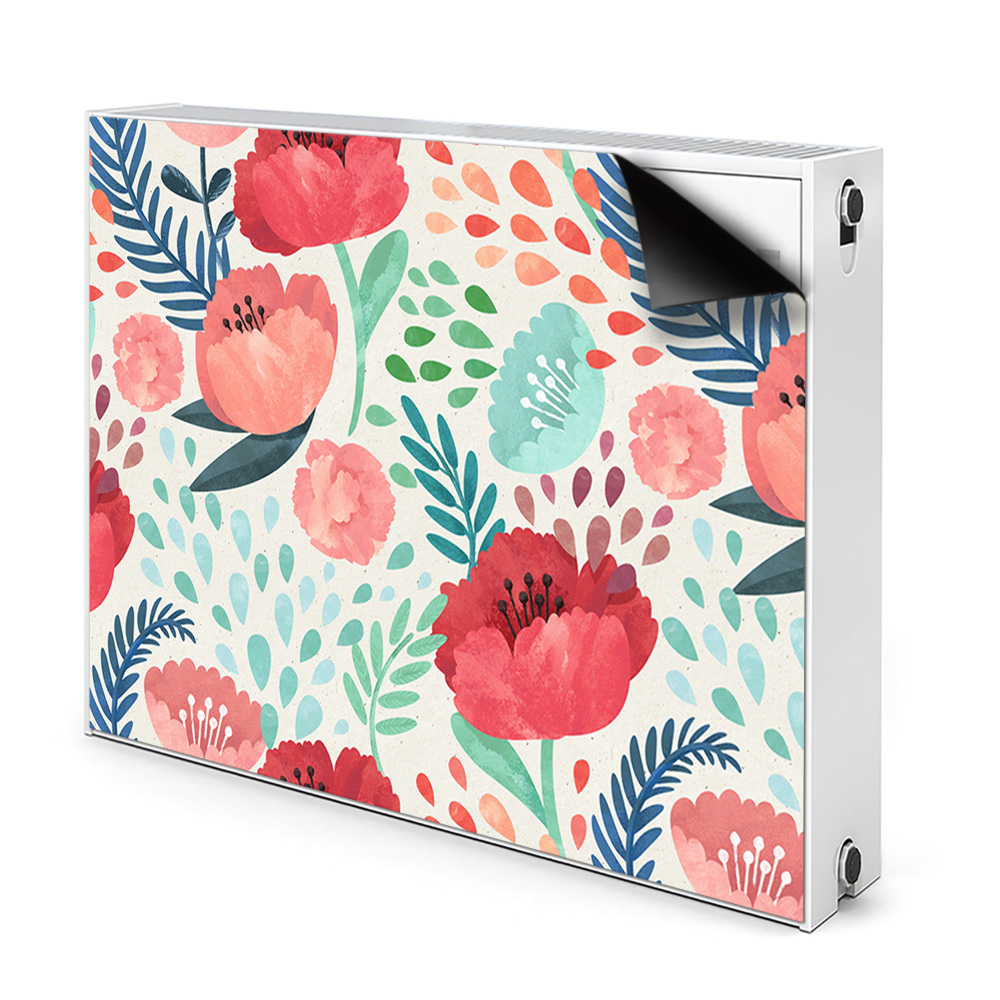 Mágneses radiátor takaró Pipacsok