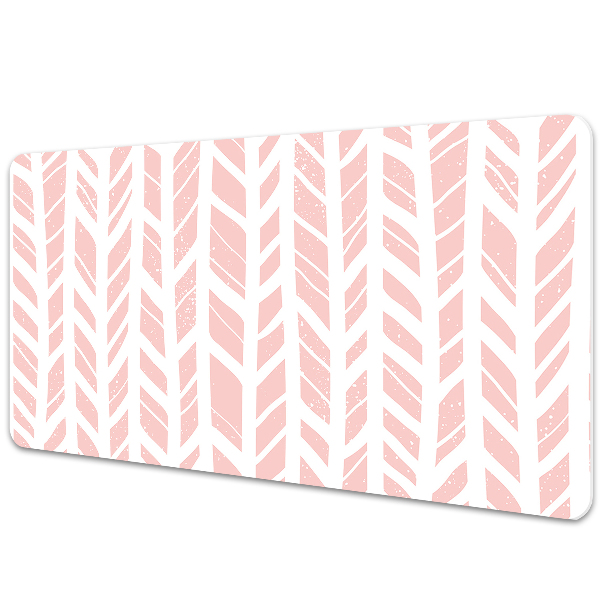 Iróasztal alátét Fehér és rózsaszín halszálka