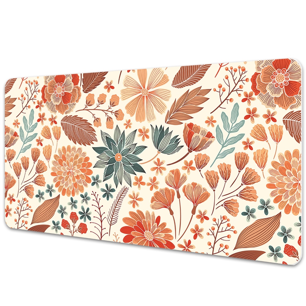 Iróasztal alátét Virágok narancssárga árnyalatokban