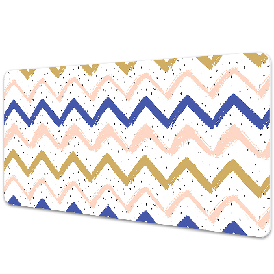 Irodai asztal alátét Festett geometrikus cikkcakk