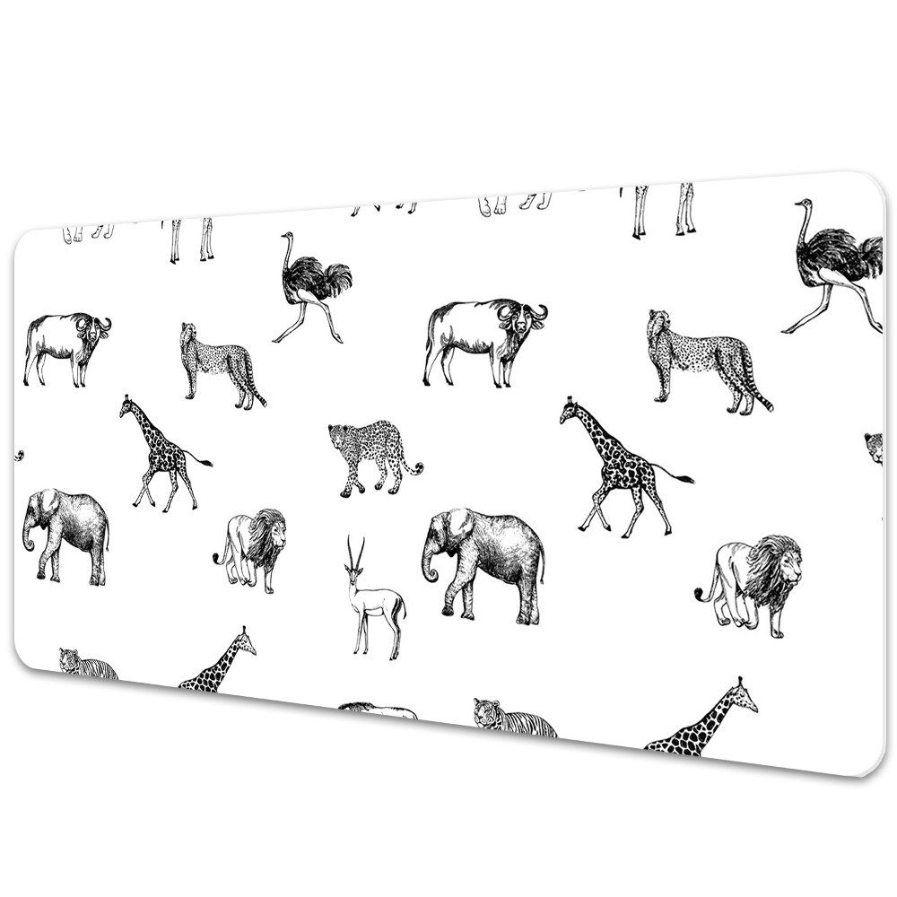 Irodai asztal alátét afrikai állatok