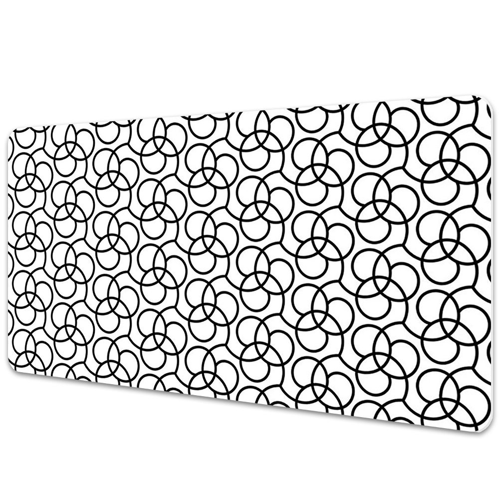 Iróasztal könyökalátét Fekete-fehér körök