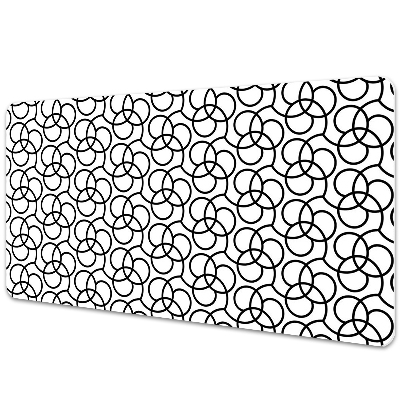 Iróasztal könyökalátét Fekete-fehér körök