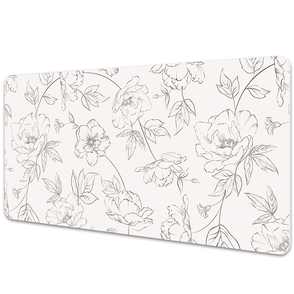 Irodai asztal alátét Növényvázlat