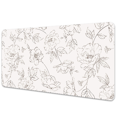 Irodai asztal alátét Növényvázlat