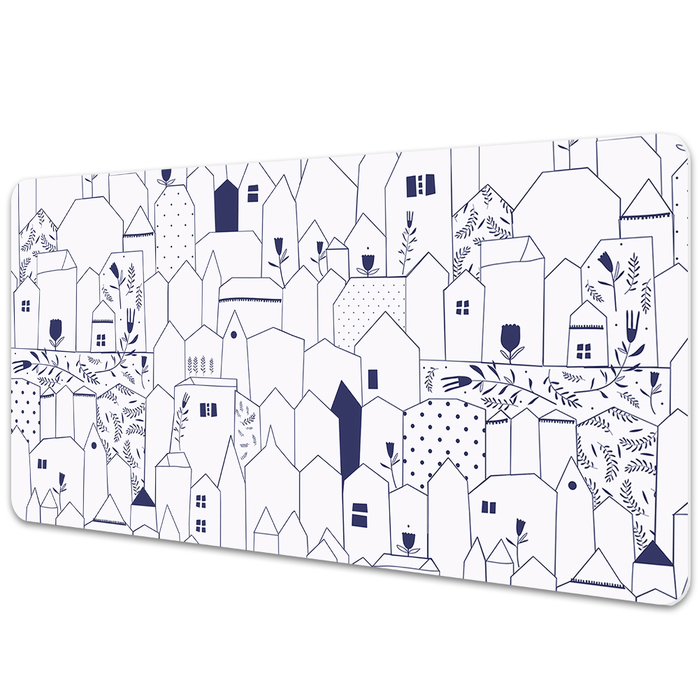 Irodai asztal alátét Felvázolt város