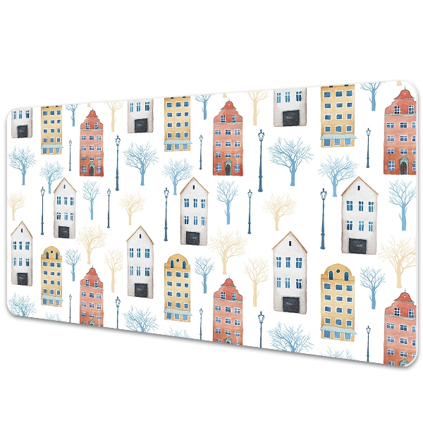 Iróasztal alátét Építészet épületekkel