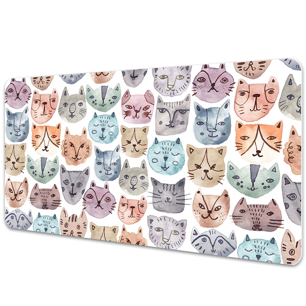 Iróasztal könyökalátét Festett macskák