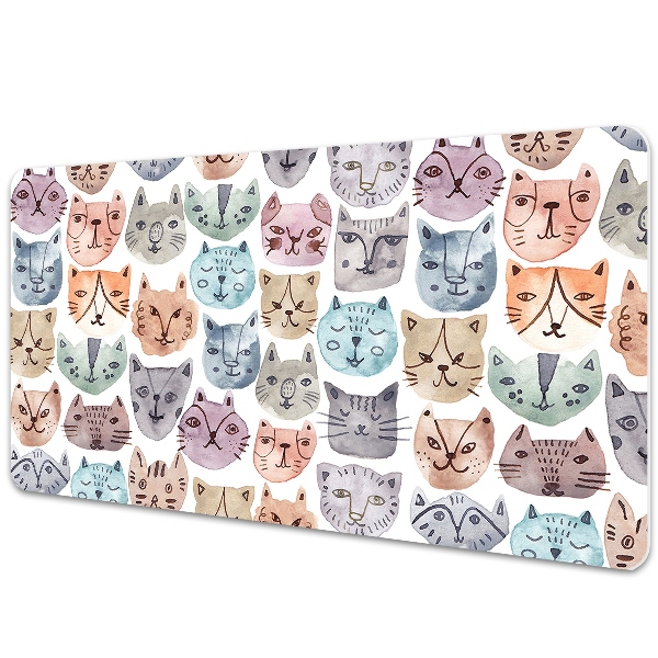 Iróasztal könyökalátét Festett macskák