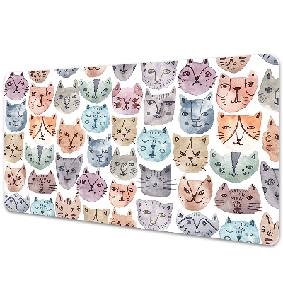 Iróasztal könyökalátét Festett macskák