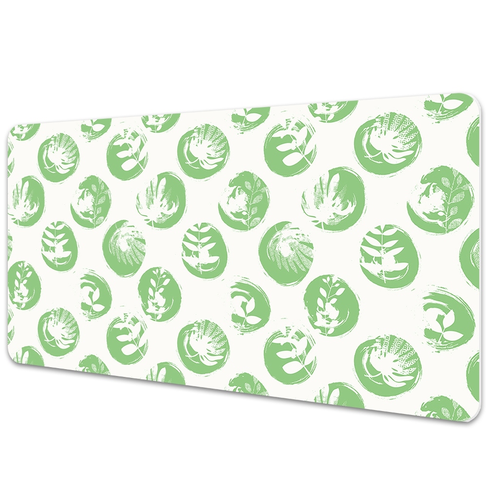 Irodai asztal alátét Növények geometriai pontokban