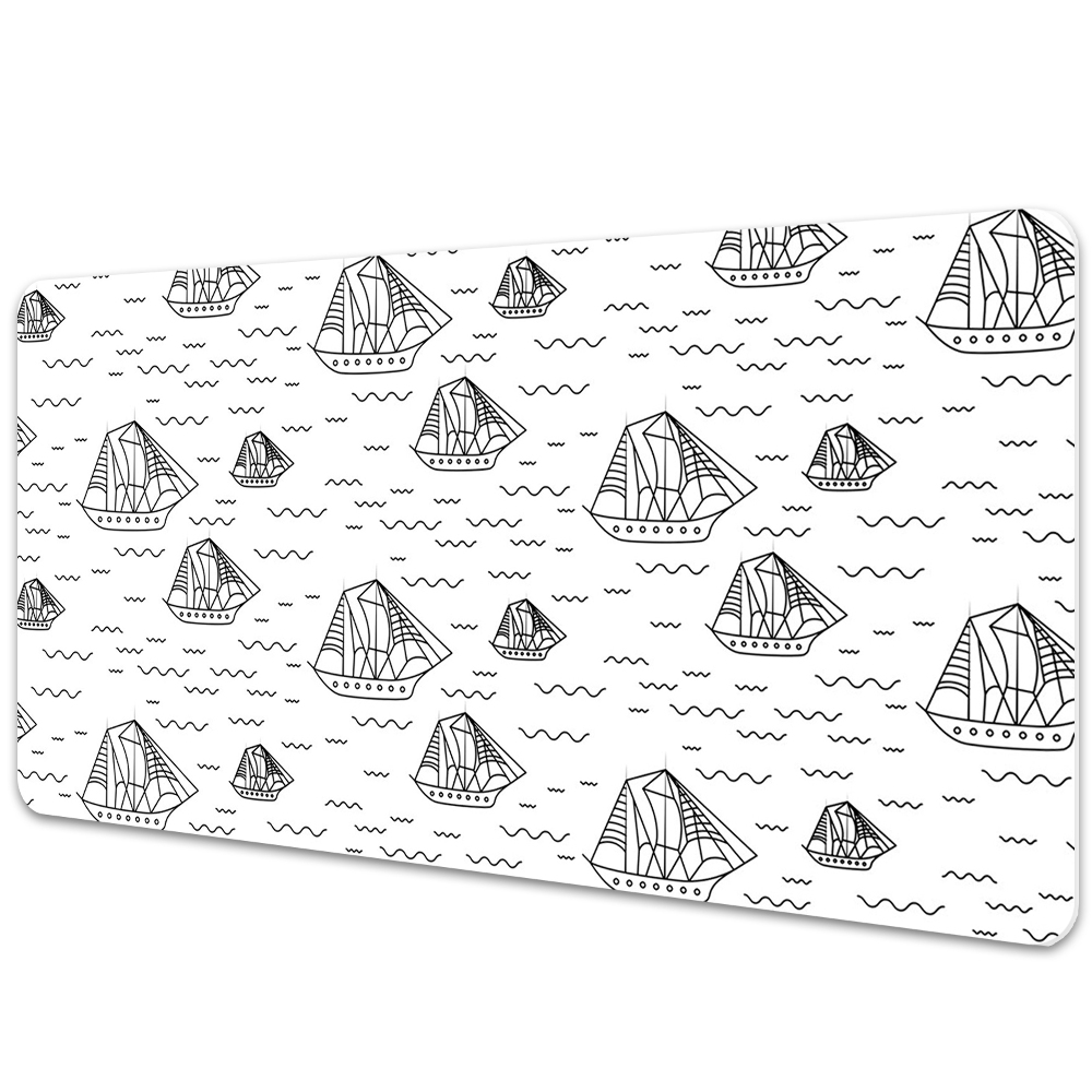Irodai asztal alátét Vitorlás hajók vázlatai