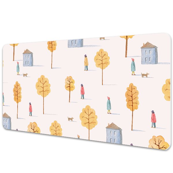 Iróasztal alátét Építészet a fák között