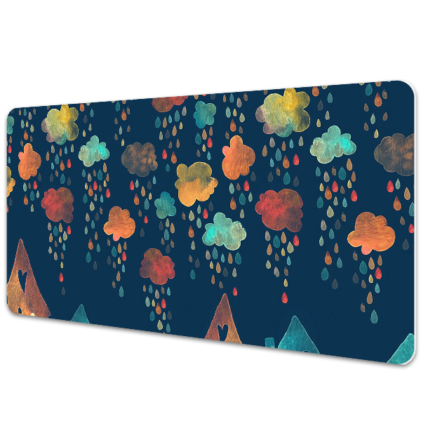 Iróasztal alátét Színes házak