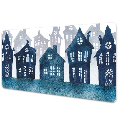 Iróasztal könyökalátét Mesebeli város