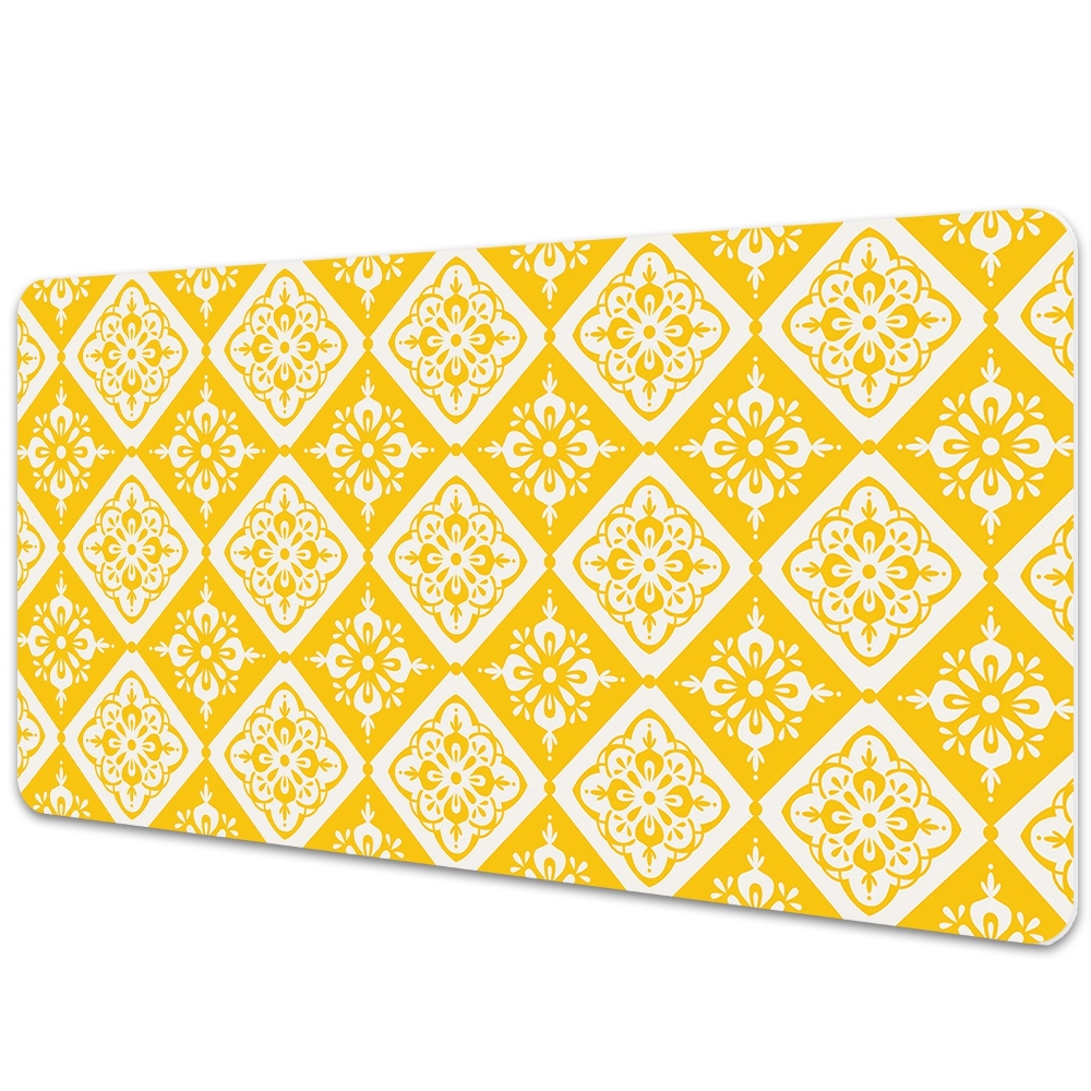 Könyökalátét Sárga-fehér vintage minta