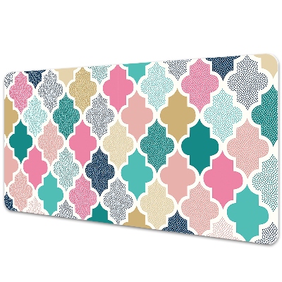 Iróasztal könyökalátét Színes geometriai minta