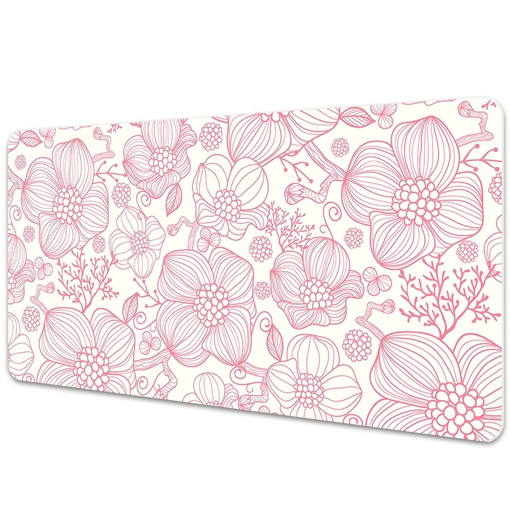 Iróasztal alátét Virág körvonalai