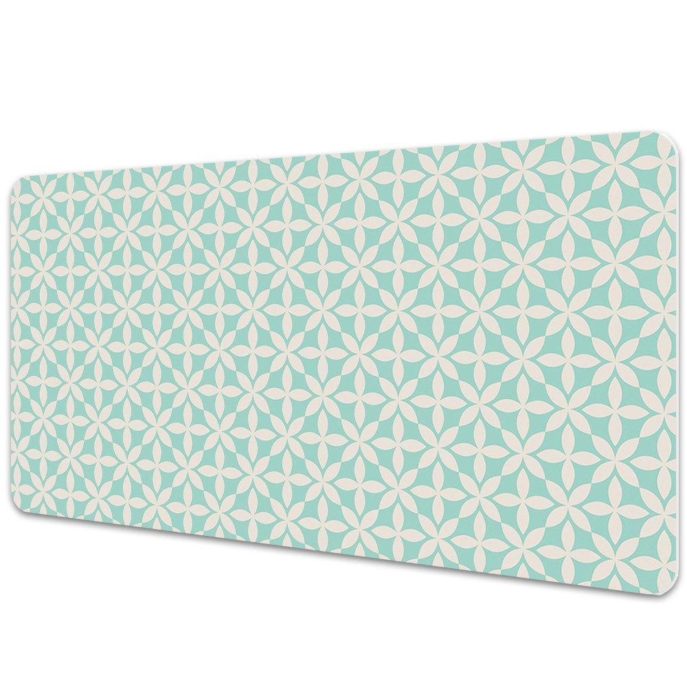 Iróasztal könyökalátét Kék-fehér vintage minta