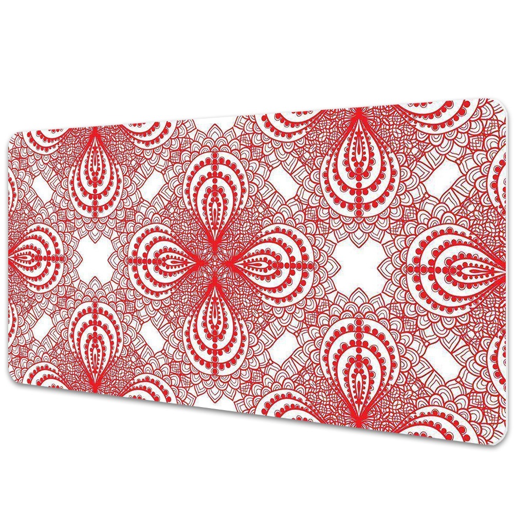 Iróasztal könyökalátét Piros vintage csipke