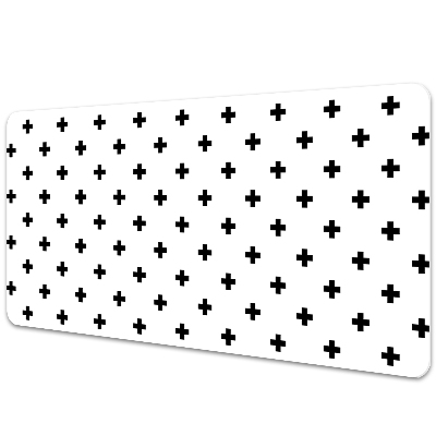 Iróasztal alátét Fekete pluszok