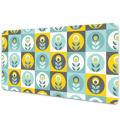 Irodai asztal alátét Virágos geometrikus minta