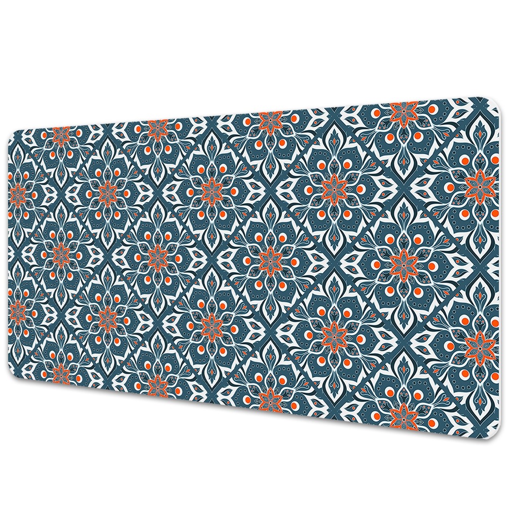 Iróasztal könyökalátét Kék-fehér mandala