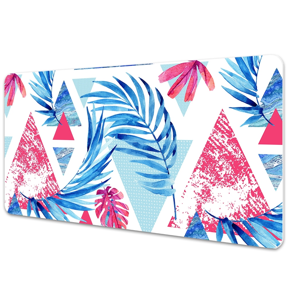 Irodai asztal alátét Levelek és geometriai háromszögek