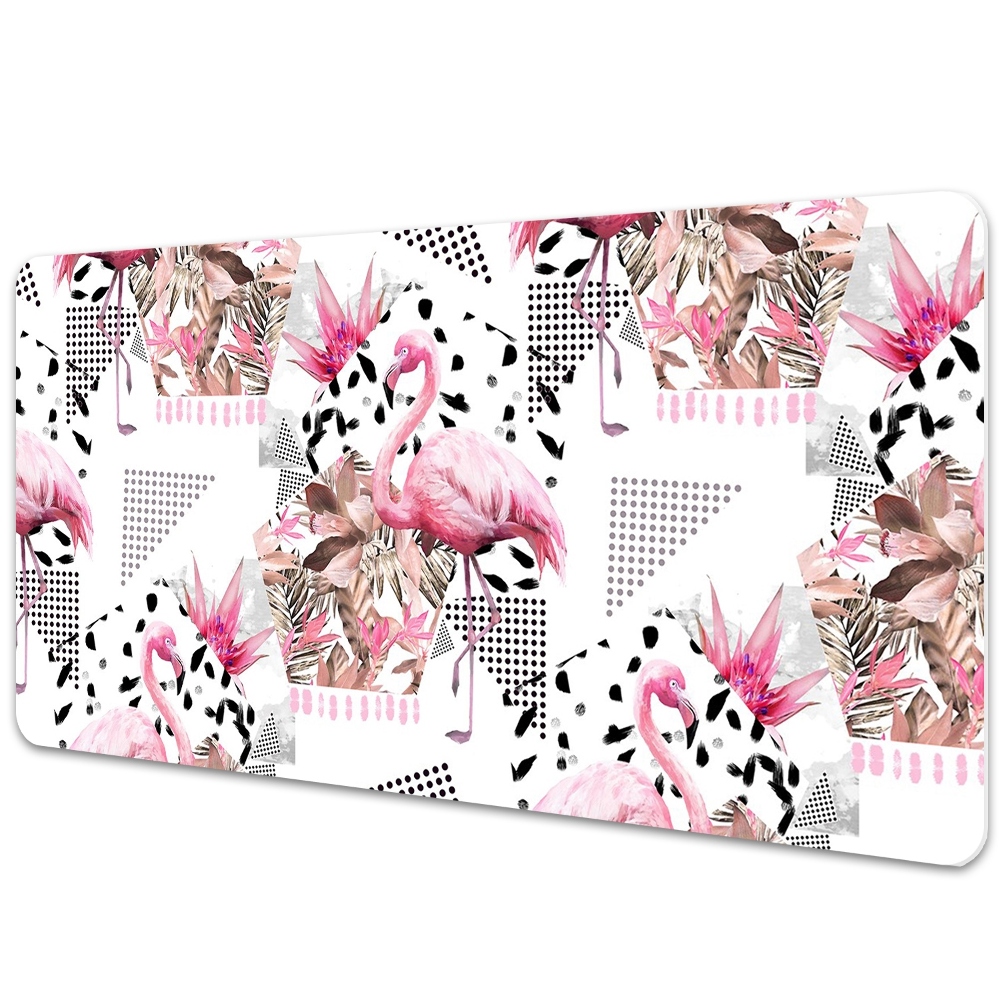 Iróasztal alátét Flamingók geometriai alapon