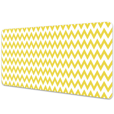 Iróasztal könyökalátét Sárga geometriai cikkcakk