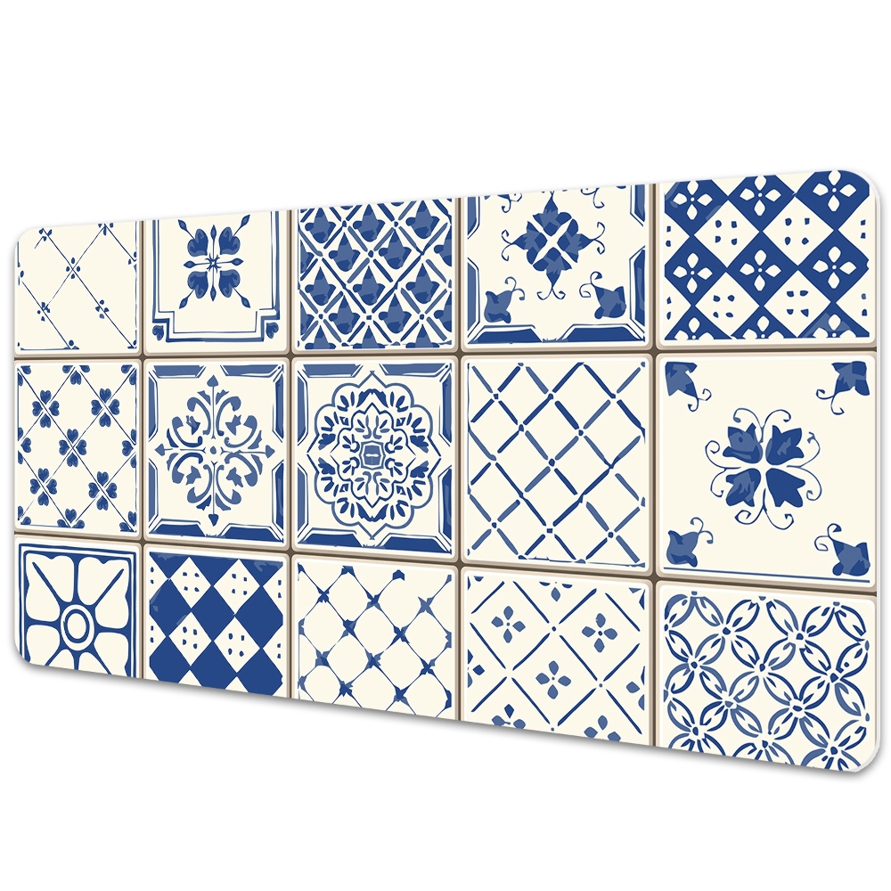 Könyökalátét Kék csempe textúra