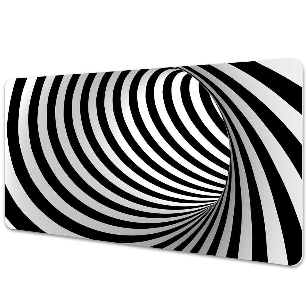 Iróasztal könyökalátét Absztrakt fekete-fehér örvény