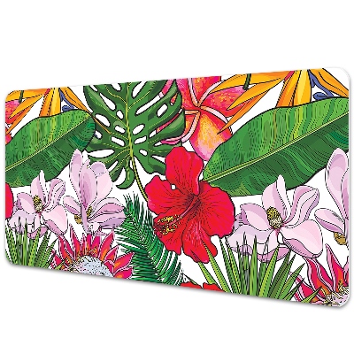 Irodai asztal alátét Színes virágok