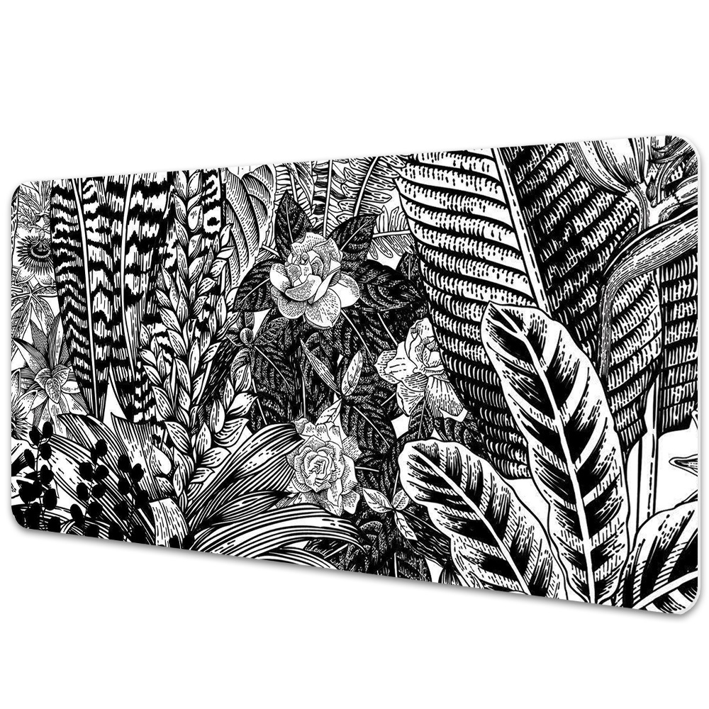 Iróasztal alátét Fehér és fekete levelek