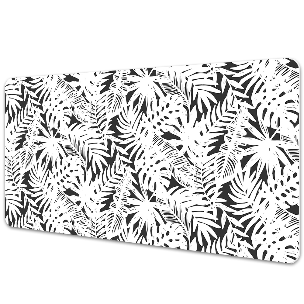 Iróasztal könyökalátét Fekete-fehér levelek