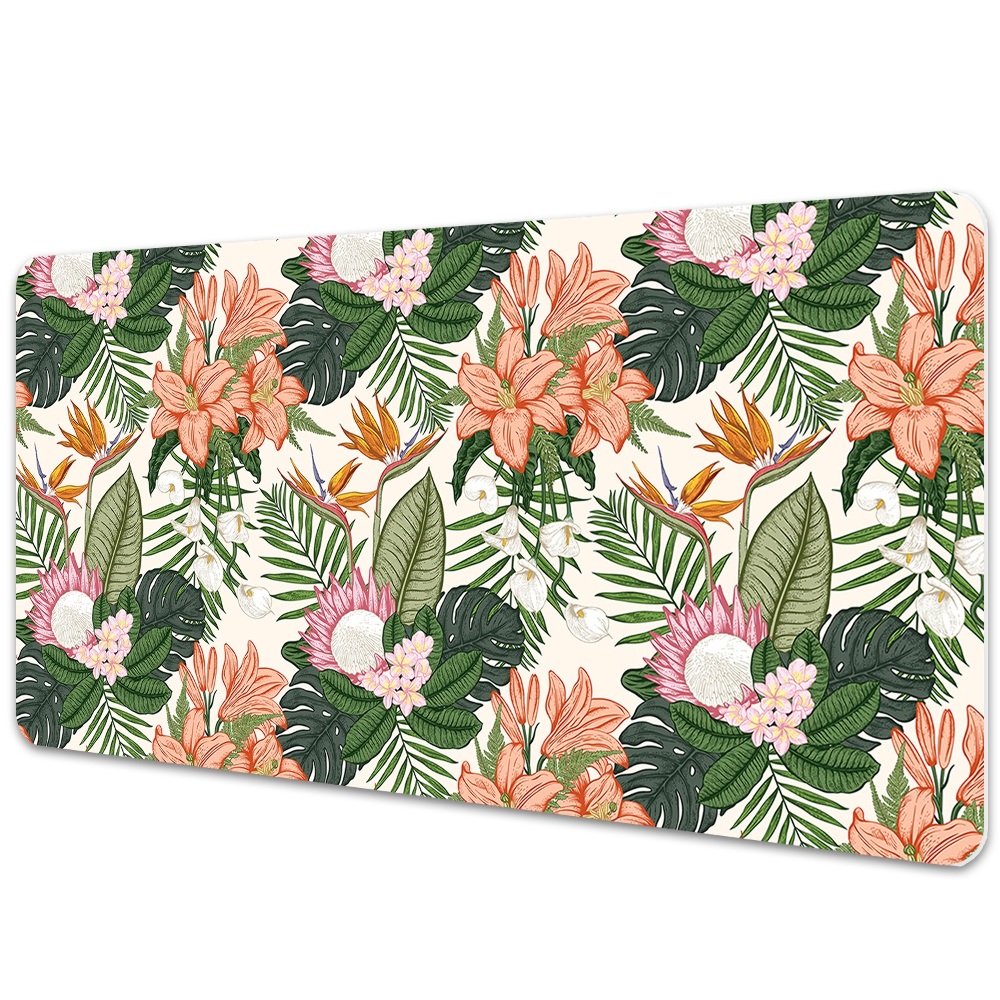 Iróasztal alátét Virágok a falfestményen