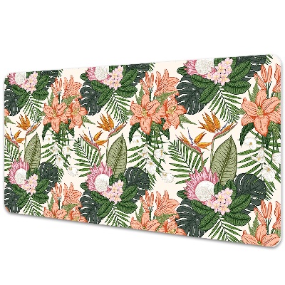 Iróasztal alátét Virágok a falfestményen