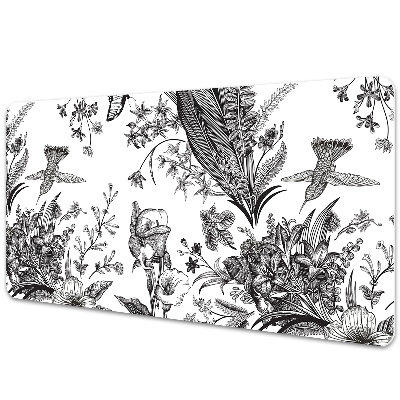 Iróasztal alátét Kert fekete-fehérben