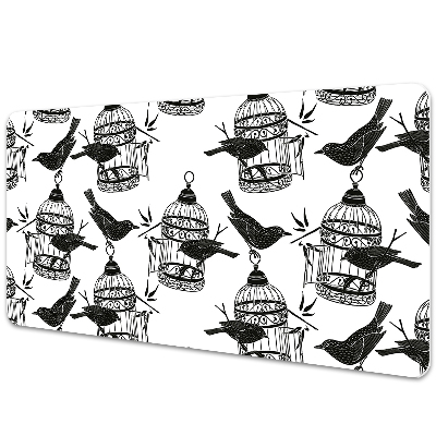 Iróasztal könyökalátét Madárketrecek