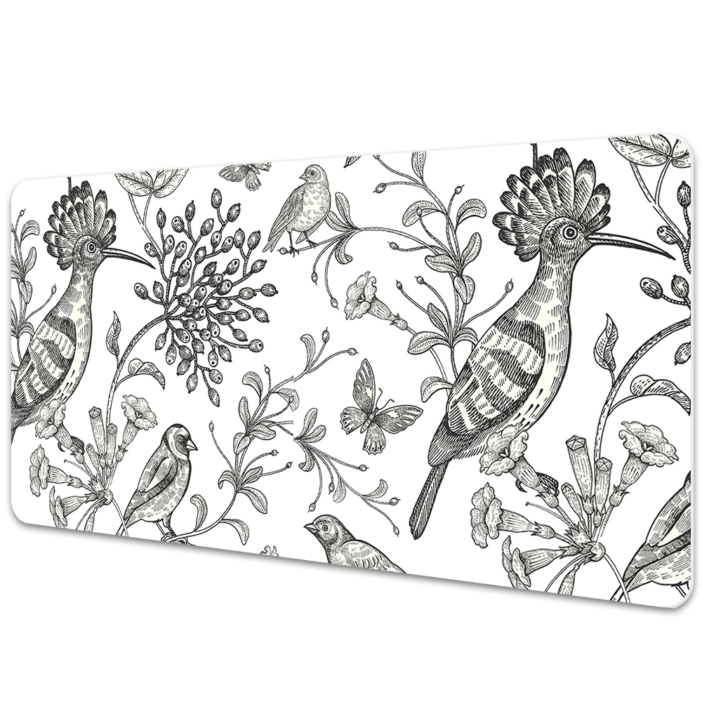 Iróasztal könyökalátét Madarak vázlat