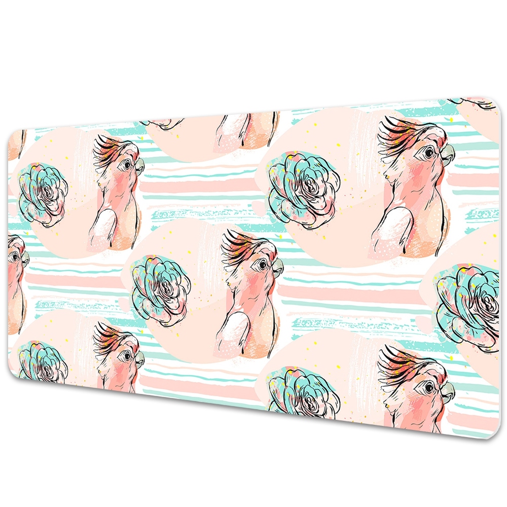 Irodai asztal alátét Papagájok