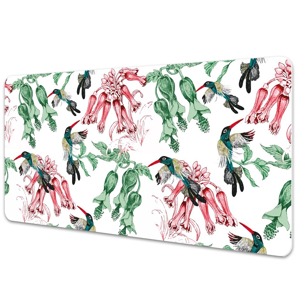 Irodai asztal alátét Madarak gyógynövényekkel