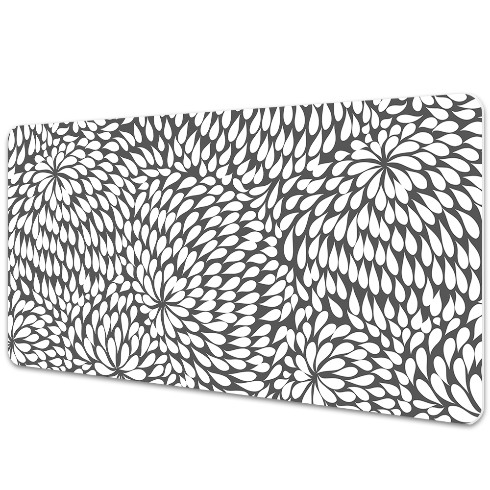 Irodai asztal alátét Absztrakt fekete virág