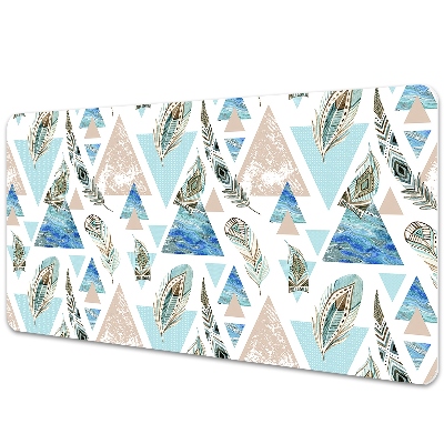 Iróasztal alátét Geometrikus háromszögek és tollak