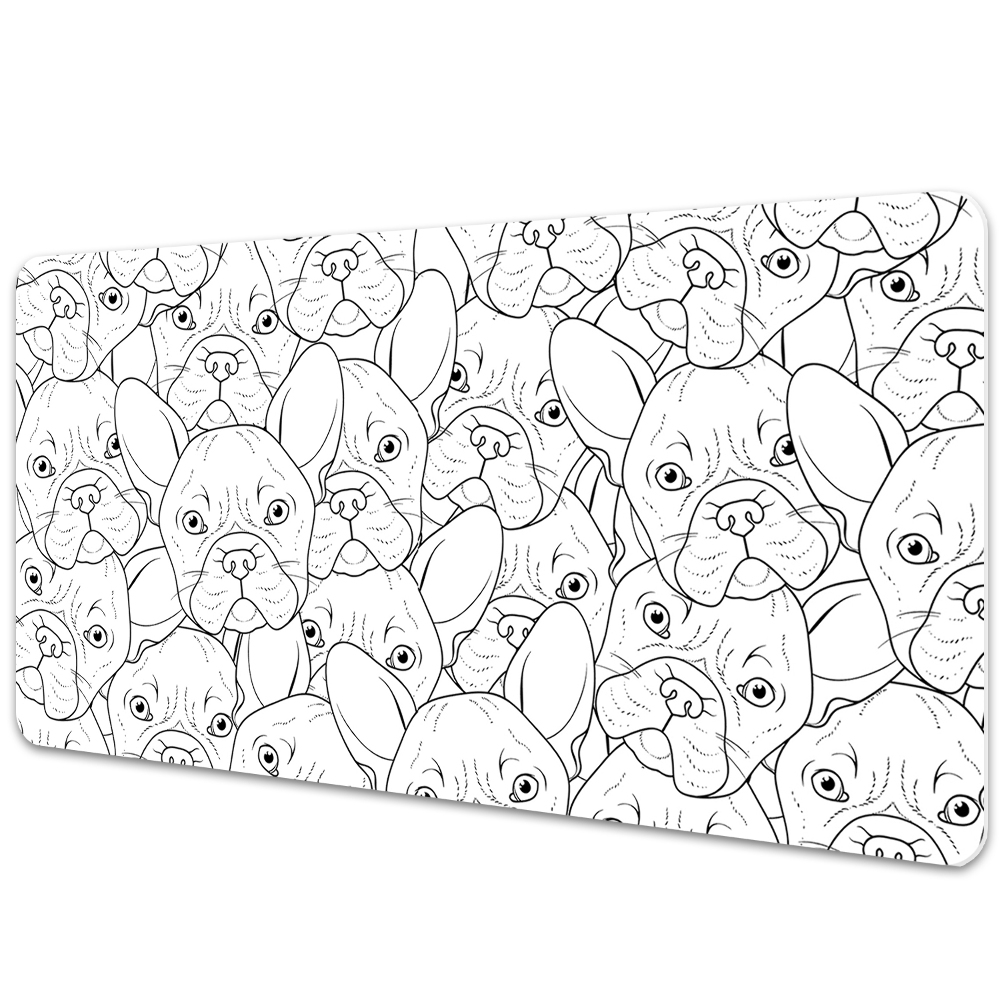 Iróasztal alátét Vázlatos bulldog